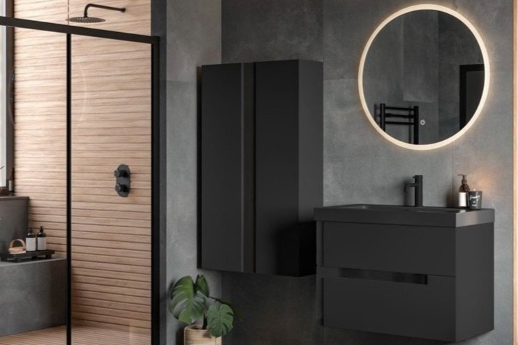 Matte Black Bathroom by The Bath House 