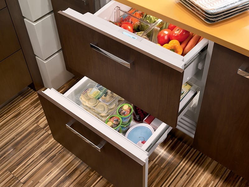 Save Space Under Counter Refrigerator Drawers Amberth